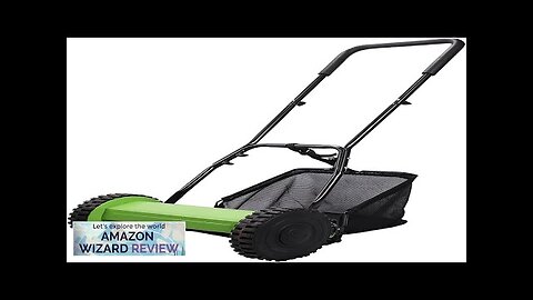 12-Inch Push Reel Lawn Mower: Eco-Friendly Precision Steel Blades Adjustable Heights Review