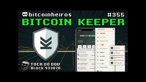 Tutorial da carteira Bitcoin Keeper no celular