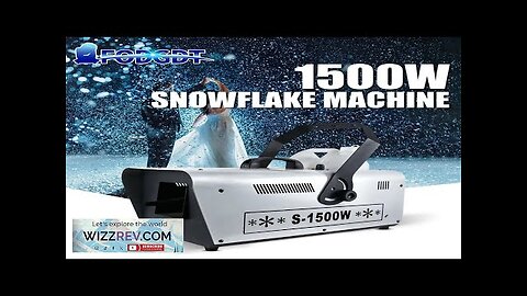 1500W Snowflake Machine Special Stage Professional Equipment Romote Contorl Snow Machine Review