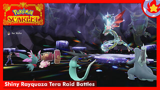 Shiny Rayquaza Tera Raid Battles | Pokemon Scarlet