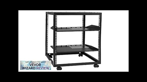 VEVOR 20U Open Frame Server Rack 15''-40'' Adjustable Depth Free Standing or Review