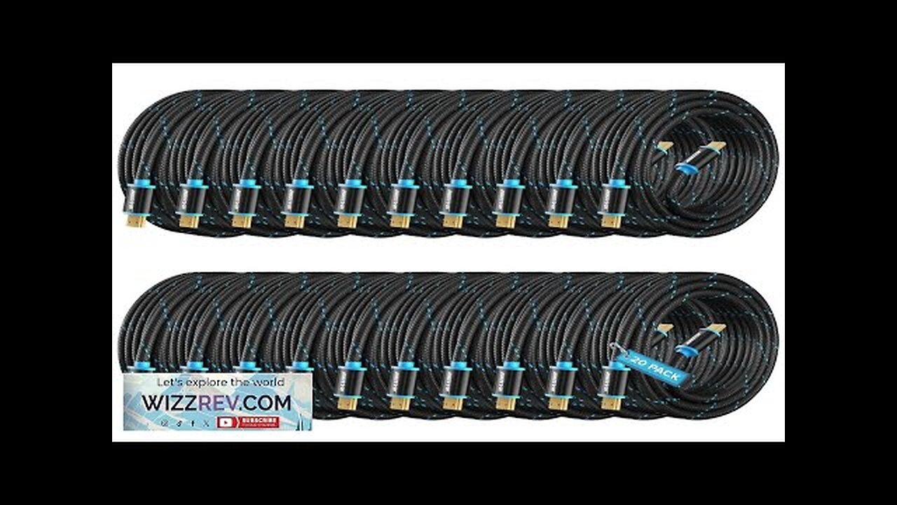 HDMI Cable 4K Ultra HD 15 Foot (20 Pack) Nylon Braided HDMI Review