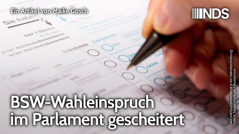 BSW-Wahleinspruch im Parlament gescheitert | Maike Gosch | NDS-Podcast | 19.12.2025