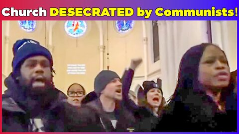 COMMUNISTS STORM CHURCH! Godless Mob Desecrates Sanctuary – The Left's Holy War Exposed!