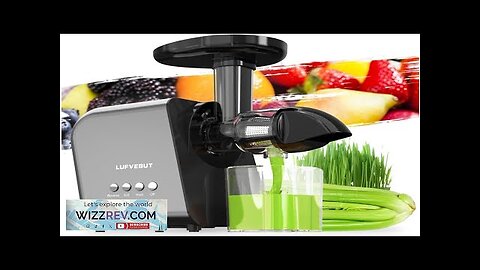 Slow Juicer Machine for Vegetables and Fruits Cold Press Masticating Juicer Extractor Review