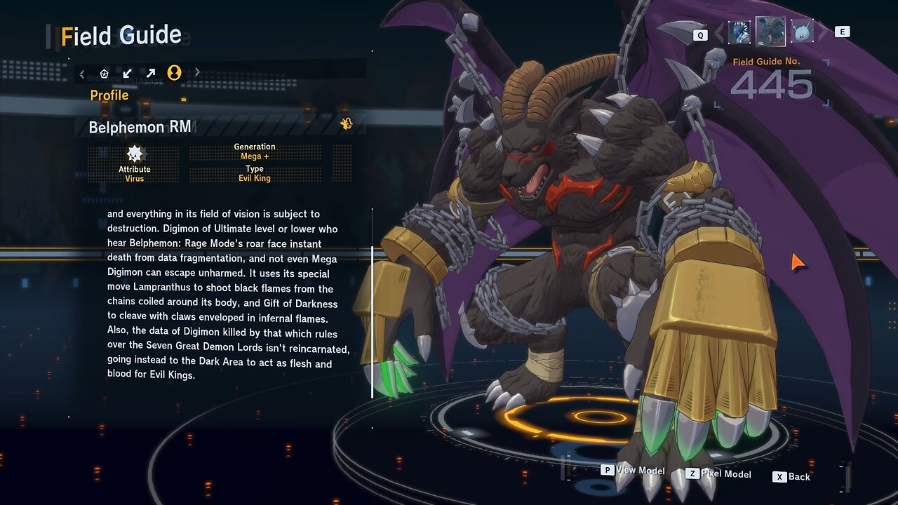 belphemon RM all digivolution/de-digivolution/profile Digimon Story Time Stranger