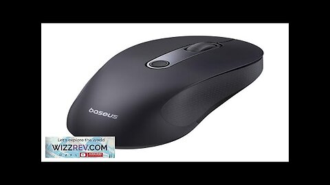 Baseus F02 Ergonomic bluetooth Wireless Mouse 1000-4000DPI Auto-sleep Mode 30dB Quiet Mice Review