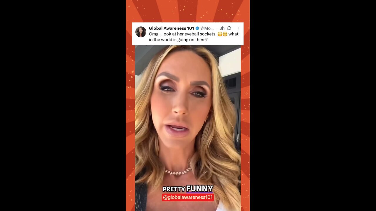 Look at Lara Trump's eyeball sockets. 😳😬