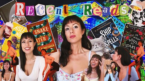 What I read in a week vlog | 5 books | Christmas lights | fantasy, YA scifi, nonfic, horror