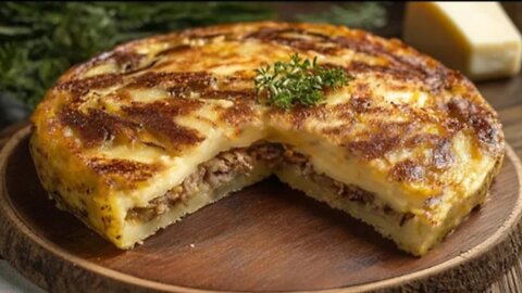Better than any casserole: stuffed potato frittata recipe! Easy & incredible recipe!!!!!