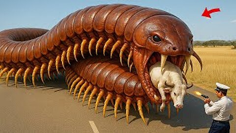 Heroic rescue team saves innocent mother cow from terrifying attack of giant mutant bugs