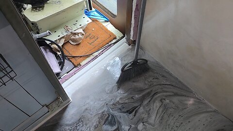 RV Faux Granite Floors Look Fantastic!