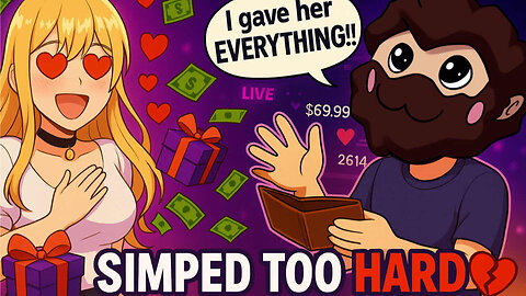 SIMPED TOO HARD in This Streamer Dating Sim — She Actually Responded! 