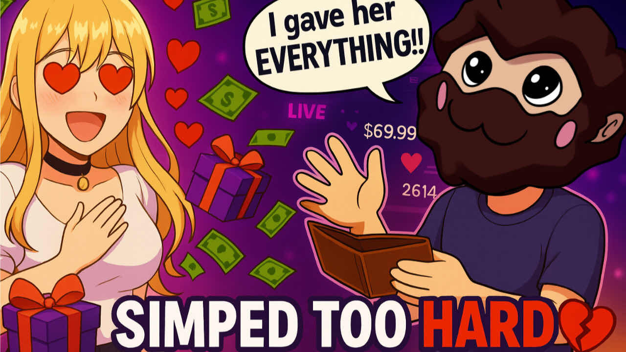 SIMPED TOO HARD in This Streamer Dating Sim — She Actually Responded!
