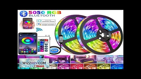 LED Strip Lights with Music Sync App Control Color Changing LED Lamp Review