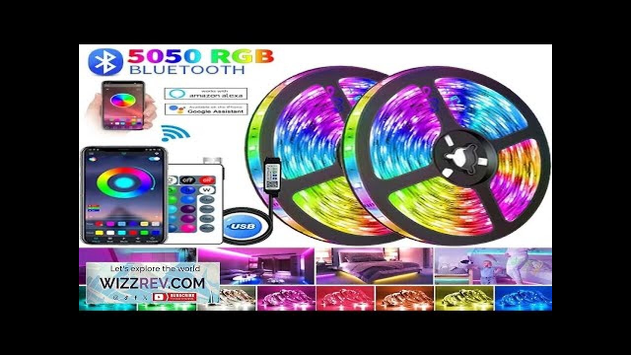 LED Strip Lights with Music Sync App Control Color Changing LED Lamp Review