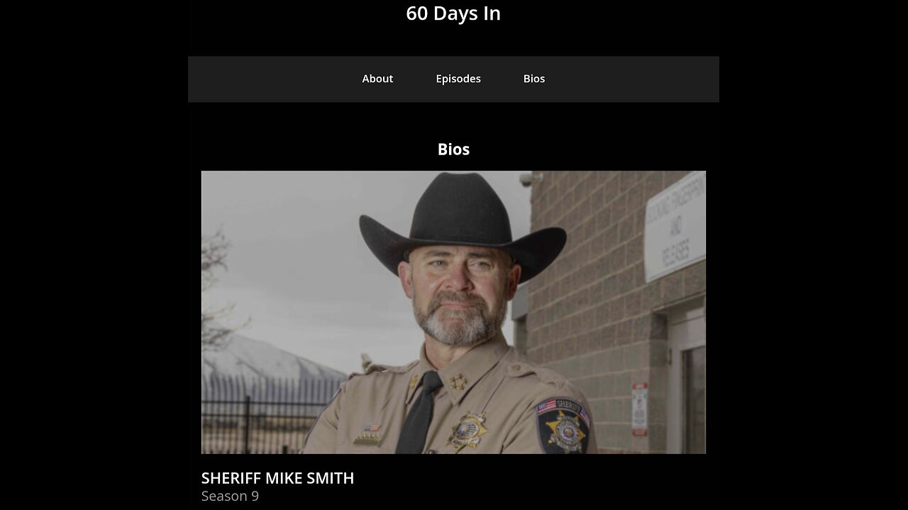Sheriff On 60 Days In-Also Plays Sheriff In Charlie Kirk Investigation