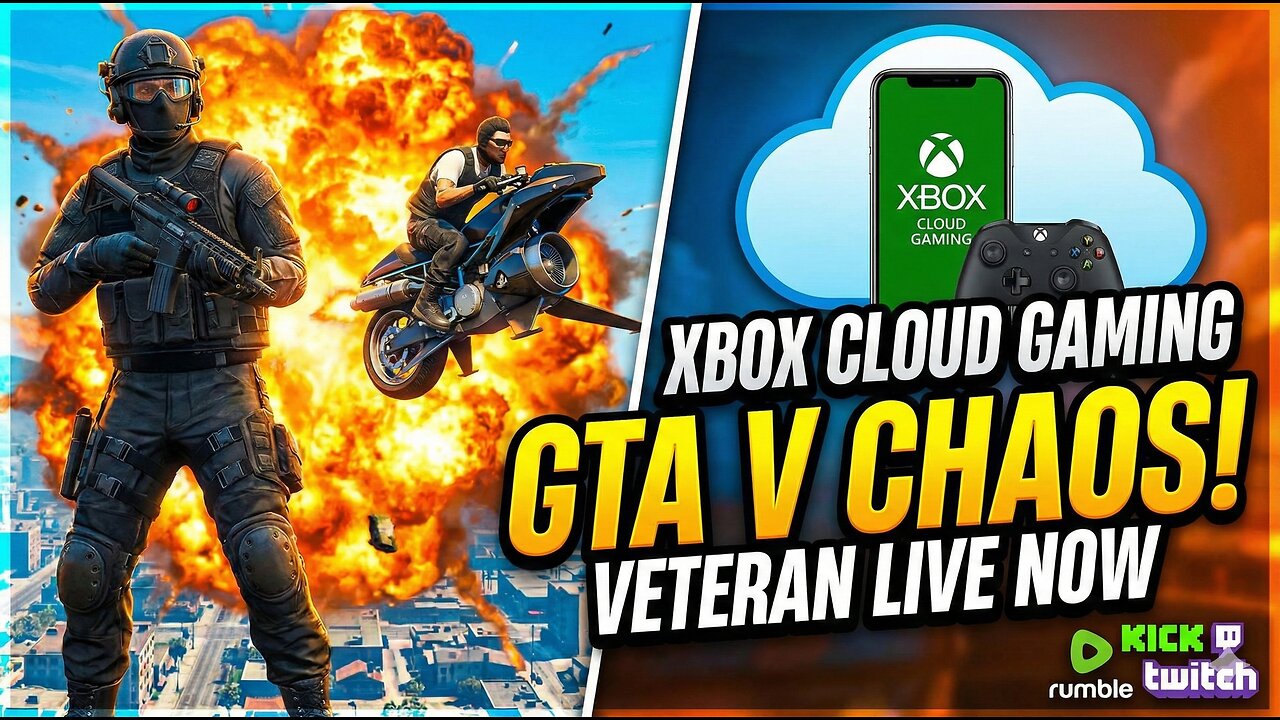 Testing GTA 5 on Xbox Cloud Gaming ☁ Does it Lag? | Veteran Gamer | Live on Rumble, Kick & Twitch