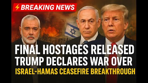 Final Hostages Released — Trump Declares War Over | Israel-Hamas Ceasefire Breakthrough #breking #news #politics #podcast
