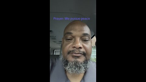 We pursue peace