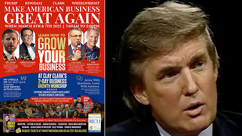 Donald J. Trump | Archived 1992 Donald J. Trump Interview: The Art of the Comeback, Cashflow Management + Robert Kiyosaki Teaches the Cashflow Quadrant + Join Eric Trump & Kiyosaki At Clay Clark's March 6-7 Workshop!