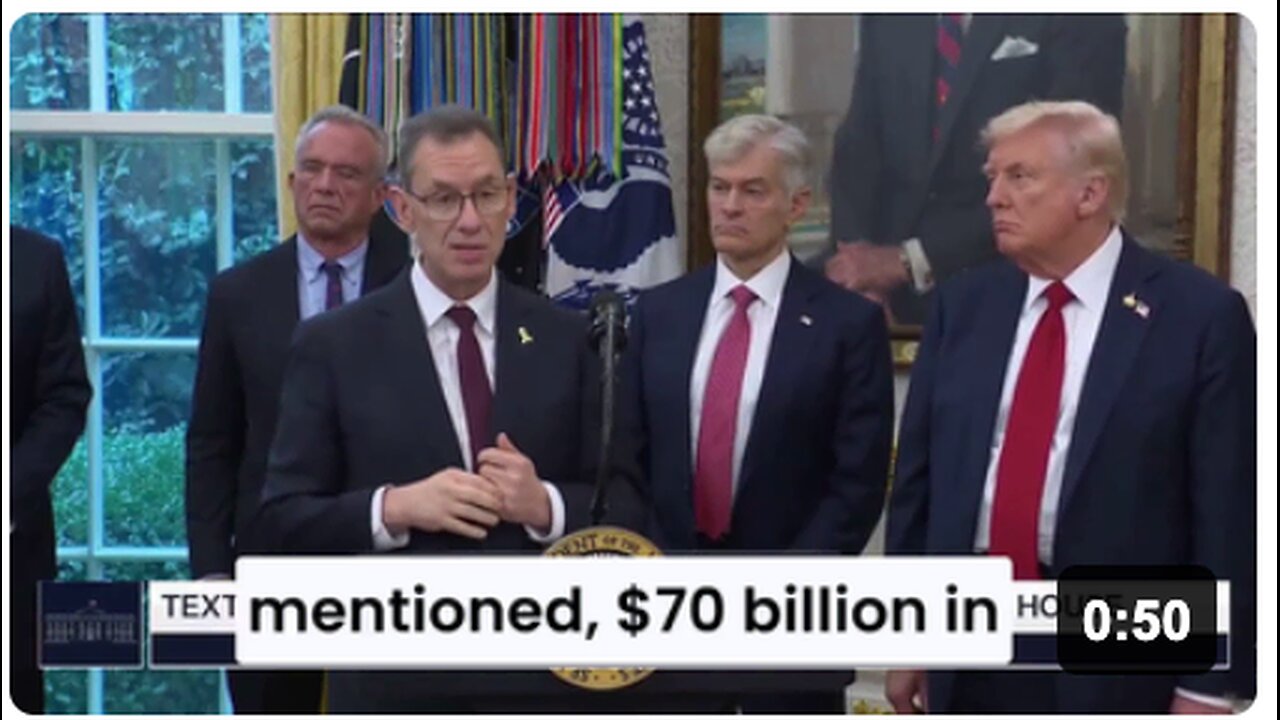 "We are ready to invest... $70 billion in the next few years from Pfizer in manufacturing and research in America alone..."