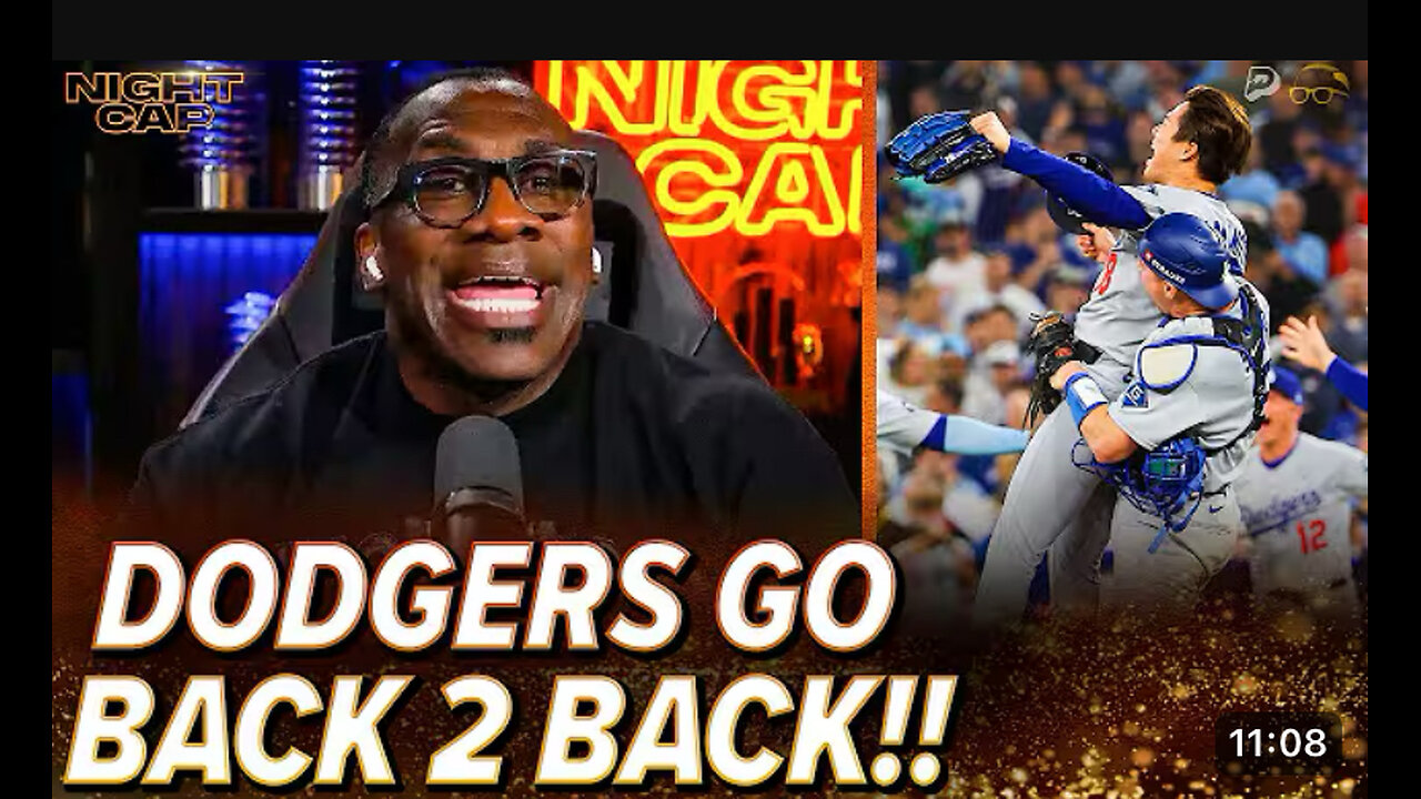 Shannon sharp reacts to the Dordgers winning back to back World Series championships