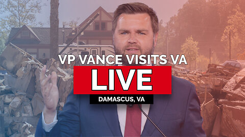 LIVE: Vice President JD Vance Tours Hurricane Damage in Damascus, VA - 1/27/25