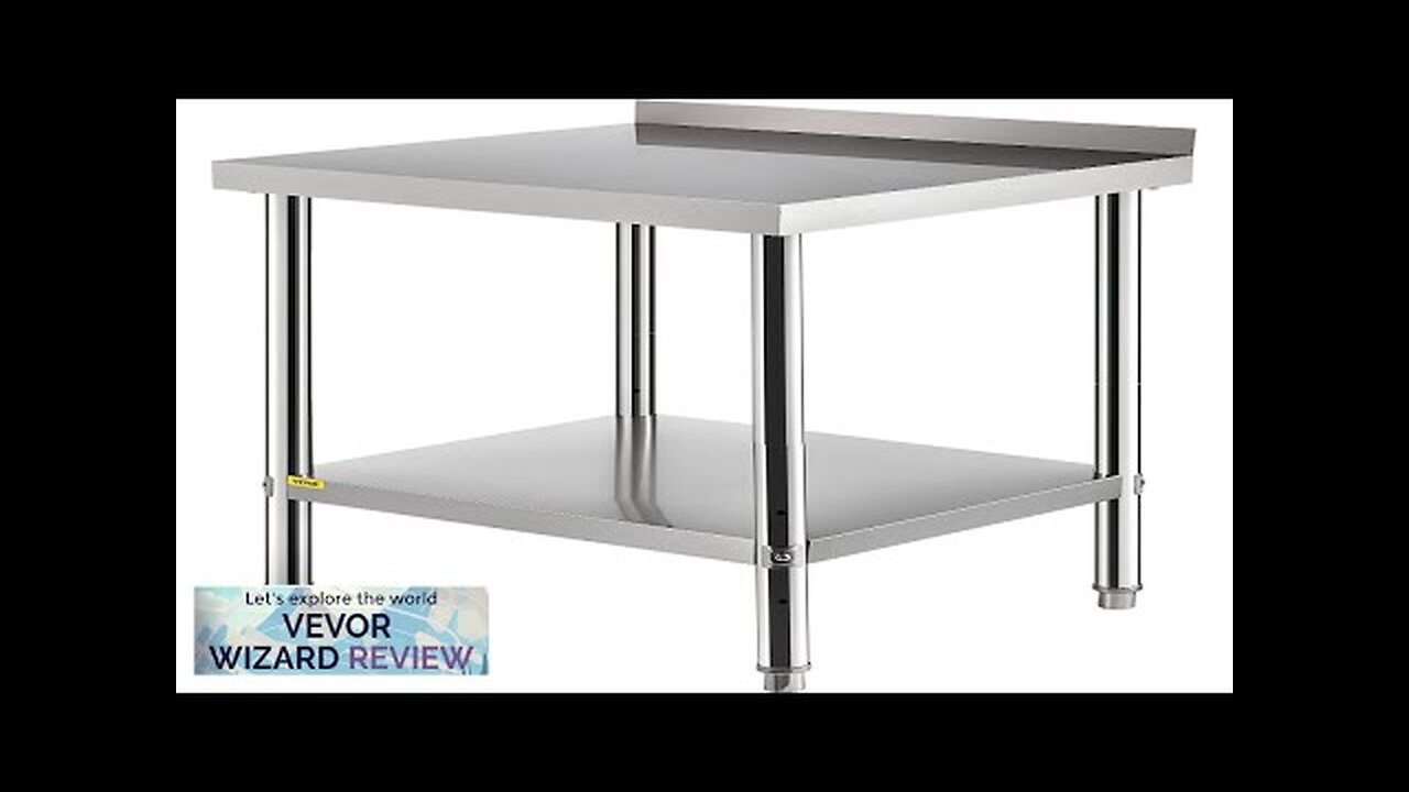 VEVOR Stainless Steel Prep Table 30 x 24 x 35 Inch 440lbs Review