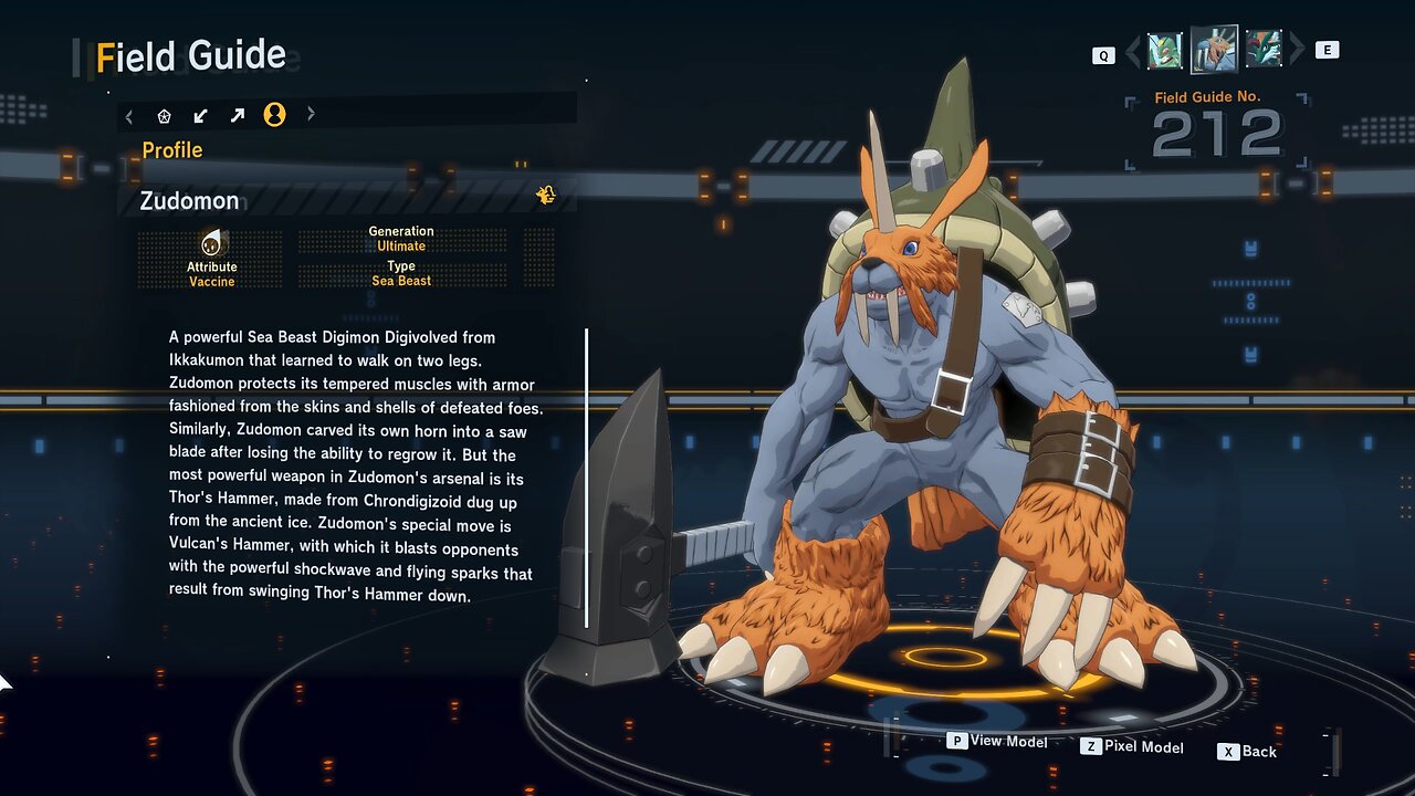 zudomon all digivolution/de-digivolution/profile Digimon Story Time Stranger