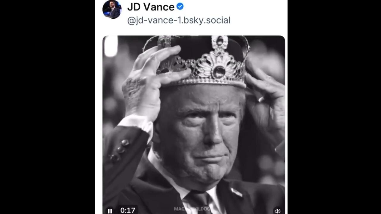 VP JD Vance's (17 sec) video on BlueSky 🤣