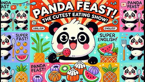 PANDA 🐼 MUKBNG1 A super cute panda 🐼 eating show is hear for you!