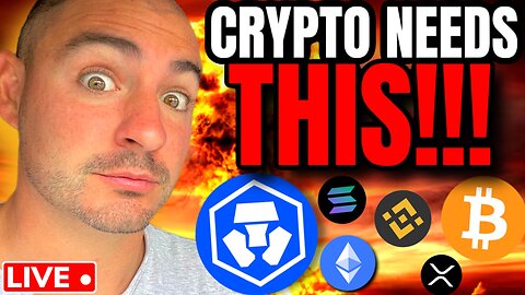 Bitcoin Needs THIS!!! (If Not....Then IT'S OVER!) Altcoin Season WARNING!