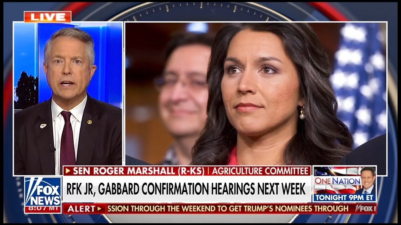 Sen Roger Marshall Looks Ahead To RFK Jr and Tulsi Gabbard Hearings