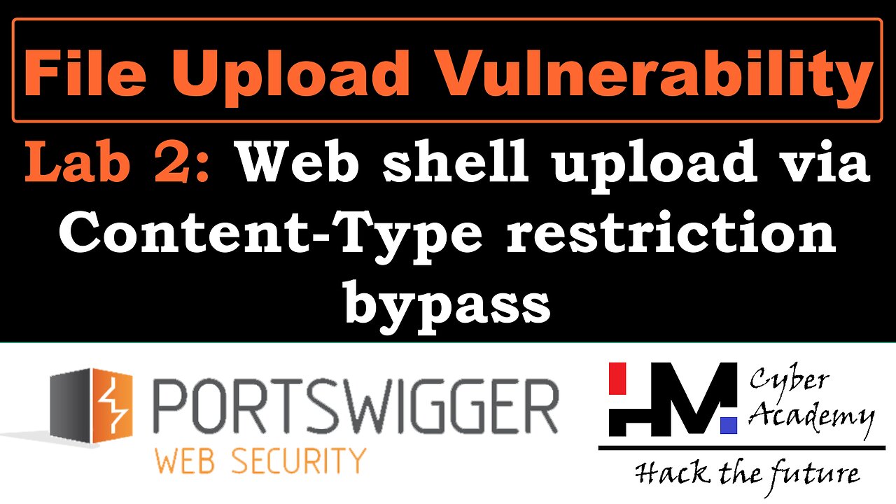 File upload 2 | Web shell upload via Content-Type restriction bypass
