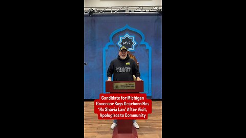 Man planning a protest against Sharia law and Dearborn apologizes there is no Sharia law