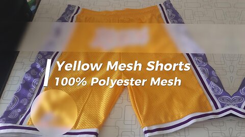 🎥💛 Bright & Bold Yellow Mesh Shorts – Stay Cool, Stay Stylish! 💛🎥