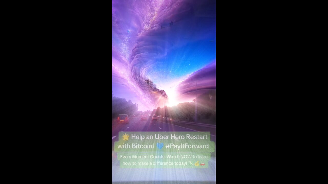 ✨ Help an Uber Hero Restart with 1 Bitcoin!