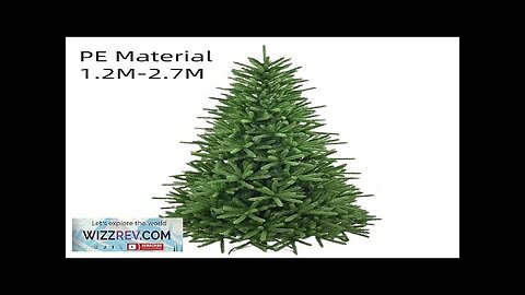 Simulated Artificial Green Christmas Tree Metal Bracket PE PVC Material 1.2m~2.7m Christmas Review