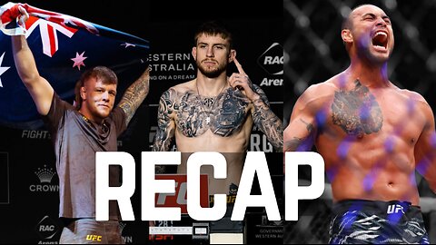 UFC PERTH ULBERG VS REYES RECAP & REVIEW