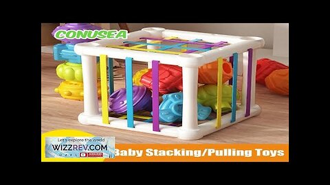 Montessori Baby Toys Stack Pull Blocks Games 0-12 Months Color Shade Sensory Review