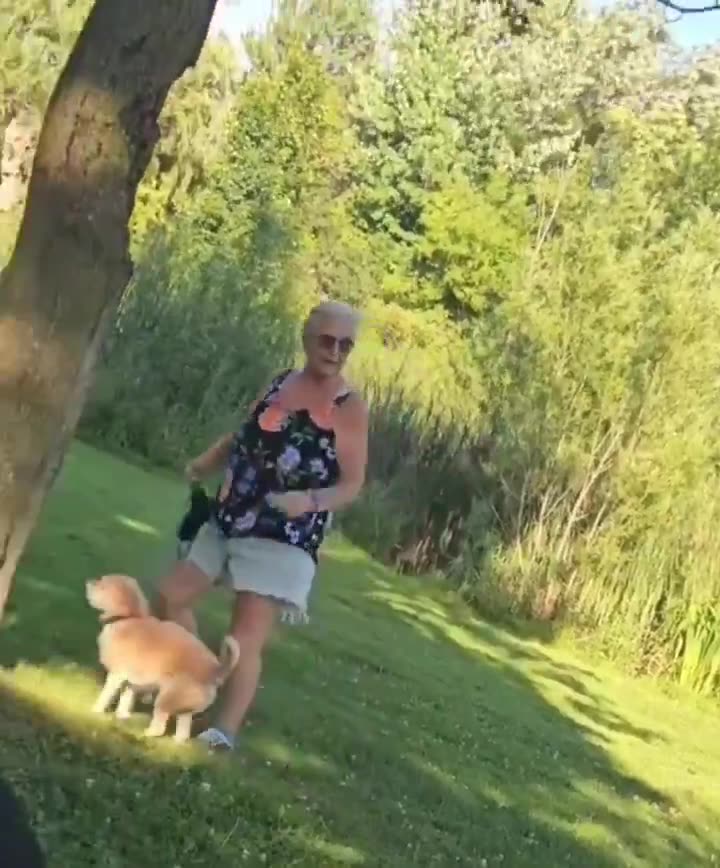 Muslim tries to tell a Canadian woman not to walk her dog