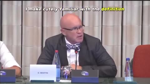 Dr David E. Martin at EU Parliament (January 2025)