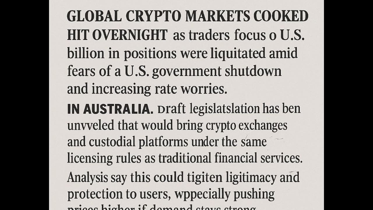Australia unveils draft crypto legislation