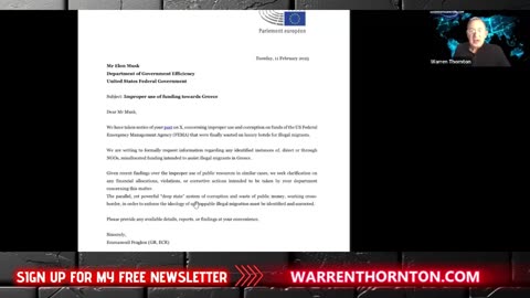 WARREN THORNTON - EU BEGS FOR A SEAT AT THE TABLE 2-13-25