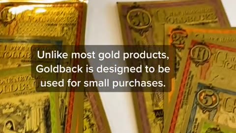 V17 WHAT IS GOLDBACKED? Is used for SMALL PURCHASES.