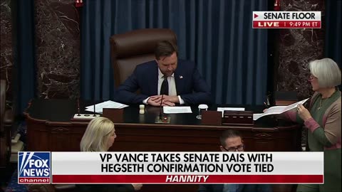 VP Vance Casts Tie-Breaking Vote Confirming Pete Hegseth as Secretary of Defense