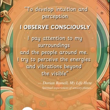 Darian Romell | OBSERVE CONSCIOUSLY