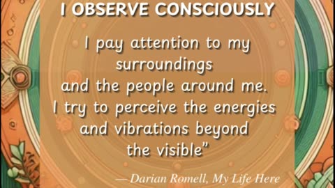 Darian Romell | OBSERVE CONSCIOUSLY