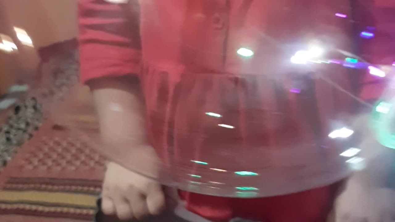 Baby dancing on floor